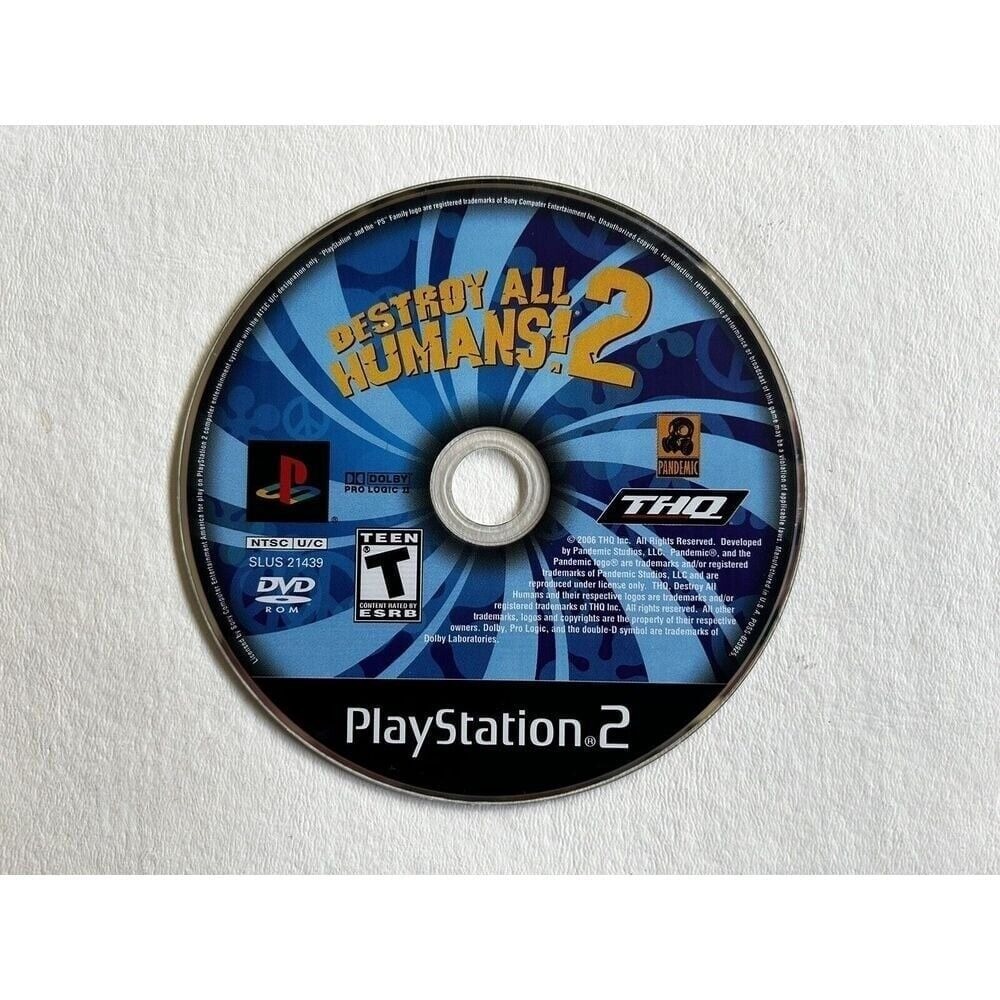 Destroy All Humans‎ 2 (Sony PlayStation 2) PS2 DISC ONLY! TESTED
